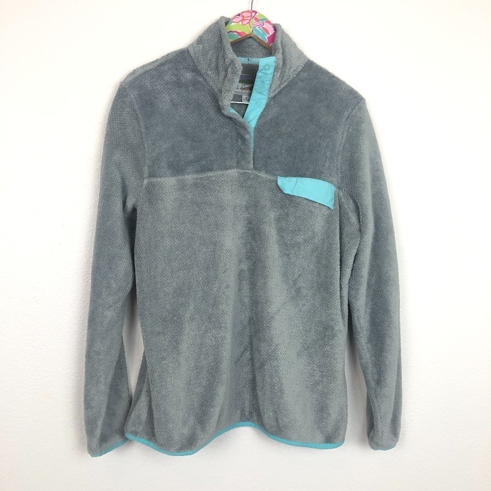Jachs Cabin gray sherpa pullover size M
